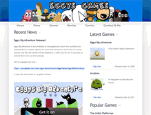 Tablet Screenshot of eggysgames.com